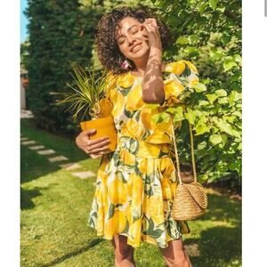 H&M Yellow Floral Dress